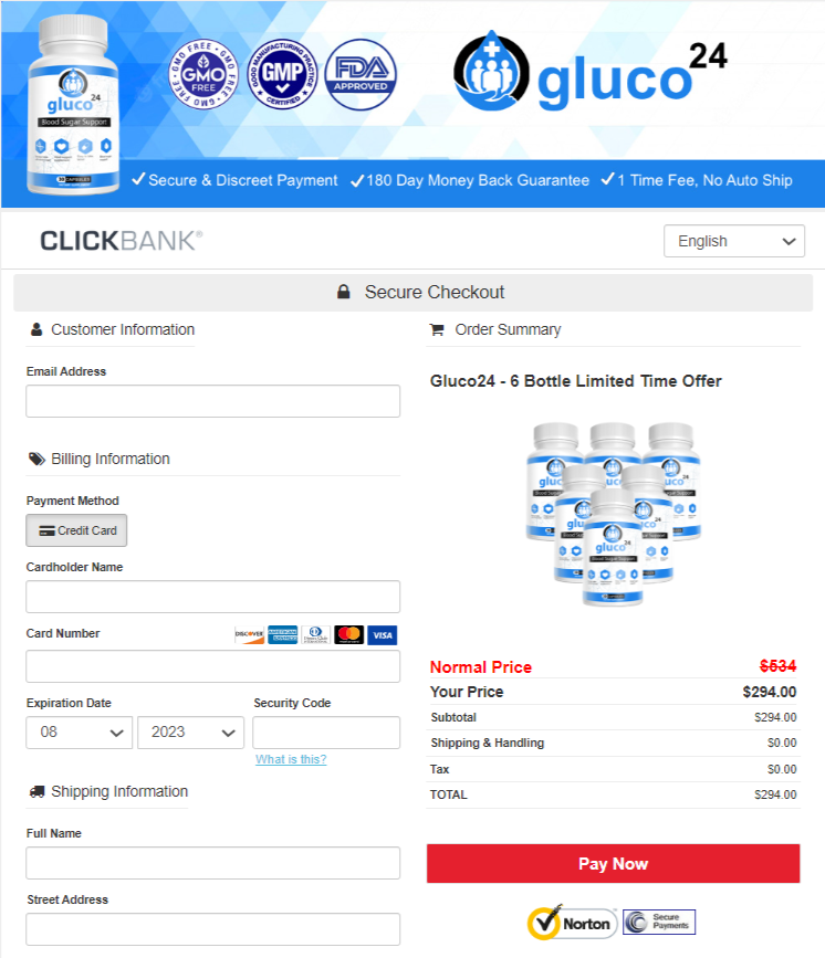 gluco24-order-page